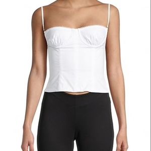 WWW Danielle Bernstein Underwire Corset Crop Top